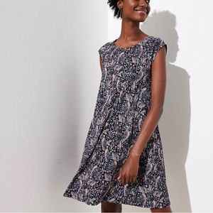 Loft Meadow Cap Sleeve Dress